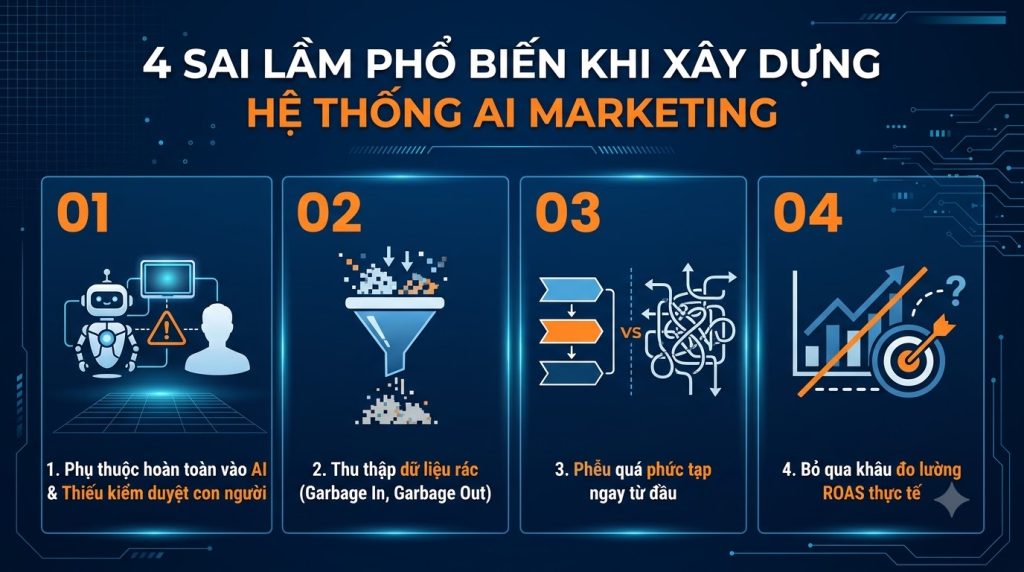 4 Sai lầm phổ biến khi xây dựng hệ thống AI marketing và cách khắc phục