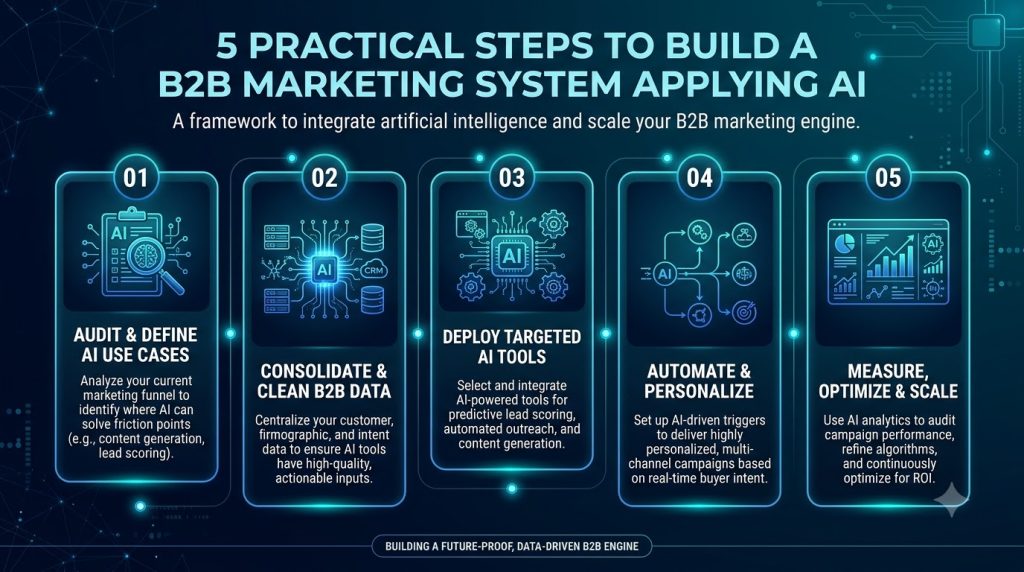5 bước xây dựng hệ thống Marketing B2B ứng dụng AI thực chiến