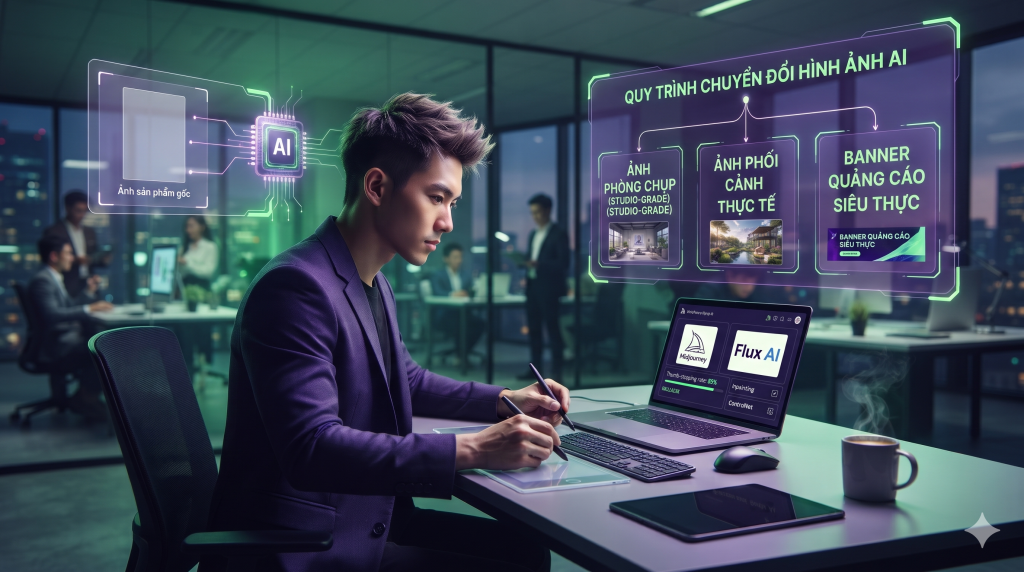Midjourney & Flux AI – Thiết kế hình ảnh quảng cáo sản phẩm chuyển đổi cao
